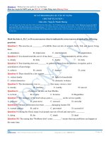 Xử lý nhanh gọn các câu Từ Vựng- tiếng anh 2018