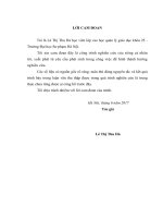 Quản lí hoạt động dạy học theo định hướng phát triển năng lực học sinh các trường trung học phổ thông Thành phố Điện Biên Phủ, tỉnh Điện Biên