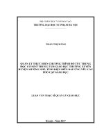 Quản lí thực hiện chương trình bổ túc văn hoá trung học cơ sở ở trung tâm giáo dục thường xuyên huyện mường nhé, tỉnh điện biên đáp ứng yêu cầu phổ cập giáo dục 