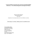 Corporate political connection and corporate social responsibility disclosures