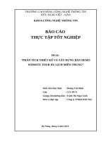 PHÂN TÍCH THIẾT KẾ VÀ XÂY DỰNG BẢN DEMO WEBSITE TOUR DU LỊCH MIỀN TRUNG