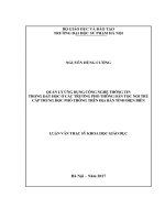 Quản lý ứng dụng công nghệ thông tin trong dạy học ở các trường phổ thông dân tộc nội trú cấp THPT trên địa bàn tỉnh điện biên 