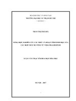 Tổng hợp, nghiên cứu cấu trúc và hoạt tính sinh học của một số hợp chất dị vòng từ veratraldehyde