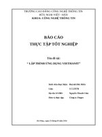 Lập trình ứng dụng ViethanIT bằng Android Studio