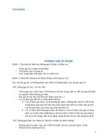 Các dịch vụ và tình huống giải đáp khách hàng