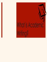 01 03 what is academic writing presentation 