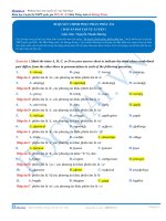 Bí quyết chinh phục bài tập phát âm - có đáp án - tiếng anh 12