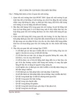 ĐỀ CƯƠNG ÔN TẬP PHÂN TÍCH MÔI TRƯỜNG