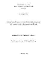 Xây dựng đường cacbon cơ sở cho thảm thực vật cây bụi tại huyện văn chấn, tỉnh yên bái 
