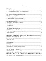 Đánh giá tác động môi trường dự án đầu tư xây dựng  kinh doanh hạ tầng khu đô thị mới xã Đông Xá huyện Vân Đồn tỉnh Quảng Ninh