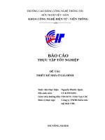 ĐỒ ÁN THỰC TẬP TỐT NGHIỆP KIẾN TRÚC THIẾT KẾ NHÀ Ở GIA ĐÌNH