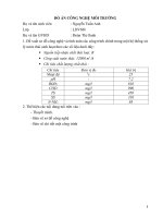 Đề xuất sơ đồ công nghệ và tính toán các công trình chính trong một hệ thống xử lý nước thải sinh hoạt