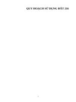 ĐỀ CƯƠNG QUY HOẠCH SỬ DỤNG ĐẤT