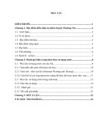 Niên luận Đánh giá hiện trạng khai thác sử dụng nước tại huyện Thường Tín