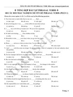 TONG HOP BAI TAP PHRASAL VERBS (PHAN 1)