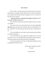 Đánh giá hiệu quả sử dụng đất nông nghiệp trên địa bàn xã Võ Lao, huyện Văn Bàn, tỉnh Lào Cai