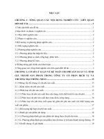 Kế toán chi phí sản xuất và tính giá thành sản phẩm tại công ty cổ phần dịch vụ và thương mại Thống Nhất