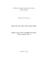 Một số cấu trúc hữu hạn sinh (Khóa luận tốt nghiệp)