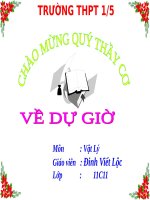 Bài giảng vật lý 11 bài 27