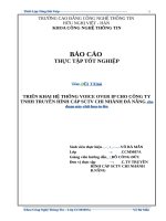 TRIỂN KHAI HỆ THỐNG VOICE OVER IP CHO CÔNG TY TNHH TRUYỀN HÌNH CÁP SCTV CHI NHÁNH ĐÀ NẴNG