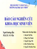 Slide báo cáo đề tài: NGHIÊN CỨU TỔNG HỢP VÀ HOẠT TÍNH XÚC TÁC QUANG CỦA COMPOSIT  SnO2gC3N4