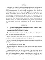 Vận dụng nội dung và ý nghĩa phương pháp luận của cặp phạm trù nguyên nhân kết quả và vận dụng cặp phạm trù này trong hoạt động thực tiễn