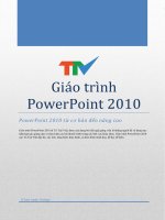 Giao trinh powerpoint 2010