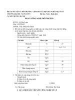 ĐỒ ÁN CÔNG NGHỆ MÔI TRƯỜNG: 1.Đề xuất sơ đồ công nghệ và tính toán các công trình trong một hệ thống xử lý nước cấP