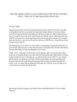 NỚI LỎNG ĐỊNH LƯỢNG VÀ CÁC CHÍNH SÁCH TIỀN TỆ BẤT THƯỜNG KHÁC : TÓM TẮT TỪ HỘI NGHỊ NGÂN HÀNG ANH