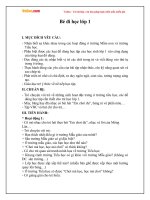 Giáo án mầm non đề tài: Bé đi học lớp Một 