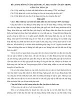 ĐỀ CƯƠNG MÔN KỸ NĂNG KIỂM TRA VÀ SOẠN THẢO VĂN BẢN TRONG CÔNG TÁC DÂN VẬN