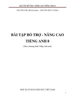 bài tập bổ trợ nâng cao tiếng anh 8 chương trình mới  có đáp án
