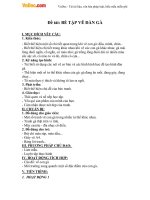 Giáo án mầm non đề tài: Bé tập vẽ đàn gà 