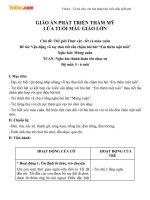 Giáo án phát triển thẩm mỹ lứa tuổi mẫu giáo lớn 