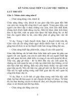 KỸ NĂNG GIAO TIẾP VÀ LÀM VIỆC NHÓM