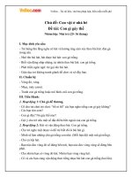 Giáo án nhà trẻ đề tài Con gì gáy thế