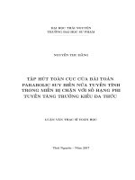 Tập hút toàn cục của bài toán parabolic suy biến nửa tuyến tính trong miền bị chặn với số hạng phi tuyến tăng trưởng kiểu đa thức (LV thạc sĩ)