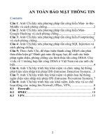 ĐỀ CƯƠNG AN TOÀN BẢO MẬT THÔNG TIN