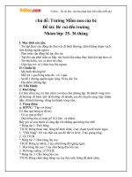 Giáo án mầm non đề tài: Bé vui đến trường 