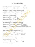 10 đề thi thử đại học trắc nghiệm có đáp án