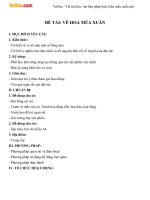 Giáo án mầm non đề tài: Vẽ hoa mùa xuân 