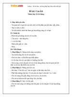 Giáo án nhà trẻ đề tài Con ếch