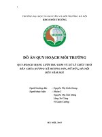 QUY HOẠCH MẠNG LƯỚI THU GOM VÀ XỬ LÝ CHẤT THẢI RẮN CHÙA HƯƠNGXÃ HƯƠNG SƠN, MỸ ĐỨC, HÀ NỘI ĐẾN NĂM 2025