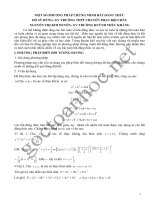 MỘT SỐ PHƯƠNG PHÁP CHỨNG MINH BẤT ĐẲNG THỨC