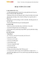 Giáo án mầm non đề tài: Vườn cây cảnh