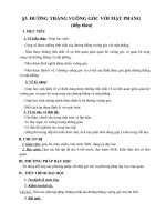 giao an 11 duong thang vuong goc voi mat phang