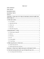 Quy hoạch hệ thống thoát nước cho thị xã Thái Hòa, huyện Nghĩa Đàn, tỉnh Nghệ An; giai đoạn 2020 – 2030