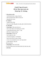 Giáo án nhà trẻ đề tài Mùa xuân trước cửa 