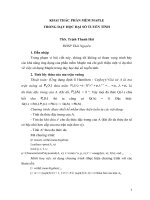 KHAI THÁC PHẦN MỀM MAPLE  TRONG DẠY HỌC ĐẠI SỐ TUYẾN TÍNH