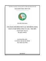 ỨNG DỤNG MÔ HÌNH THỦY LỤC MÔ PHỎNGDÒNG CHẢY LŨ HỆ THỐNG SÔNG VU GIA – THU BỒN